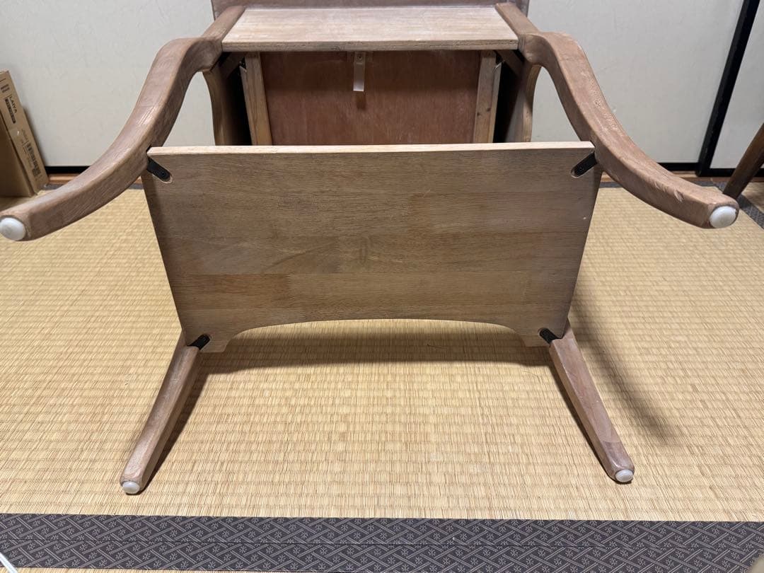 アンティーク調 サイドテーブル 花台 二段 インテリア シャビーシック