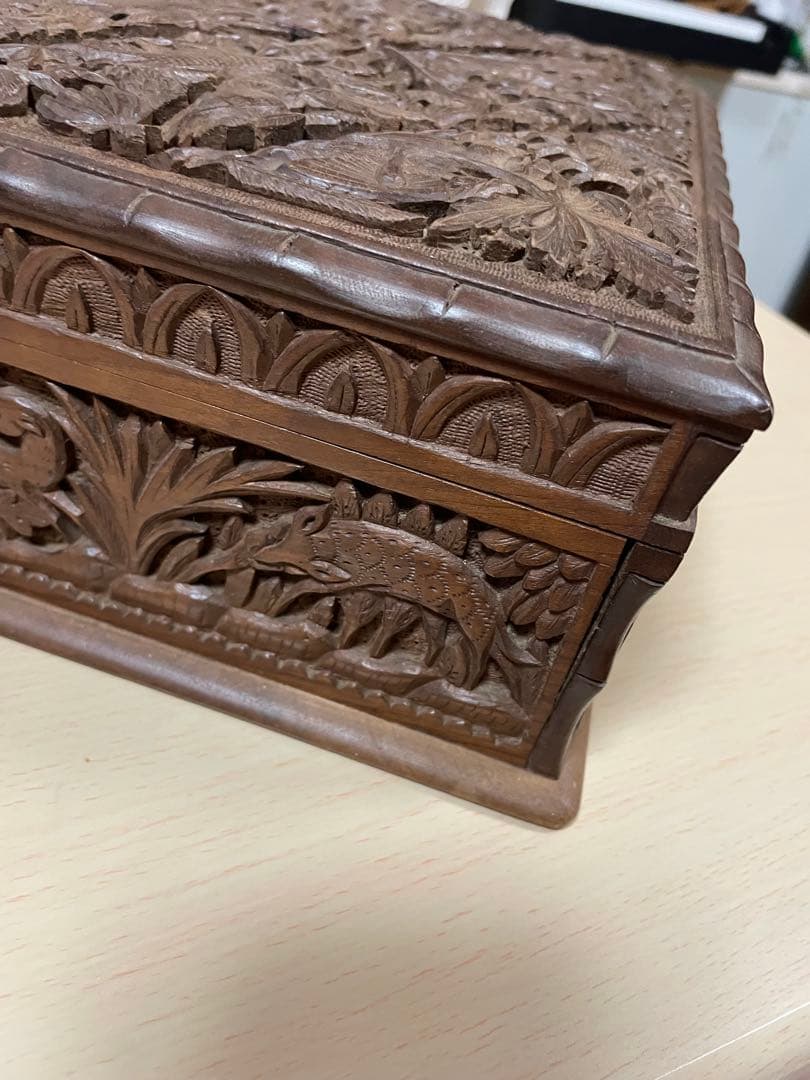 インド アニマル 動物 カシミールヤギ 伝統工芸品 木製彫刻 ジュエル