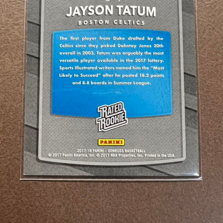 2017 Panini Tatum テイタム RC ルーキー カード /199