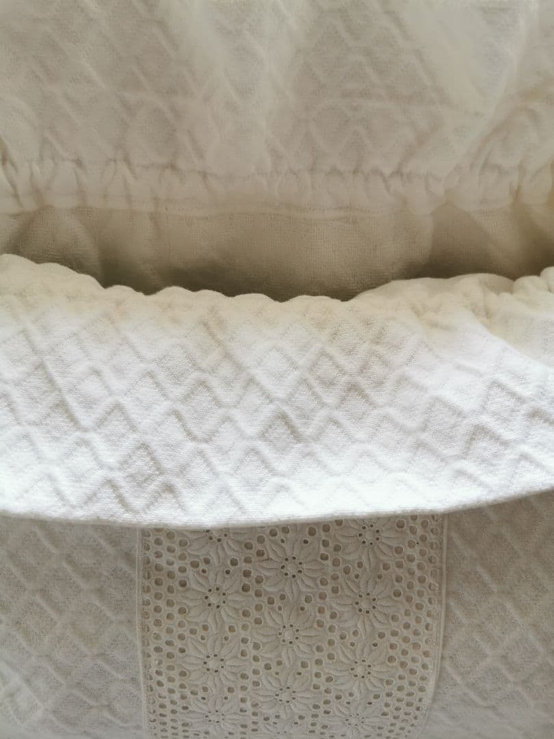 ヴィンテージ ピケドプロヴァンス ガロン花レース刺繍 菱模様織