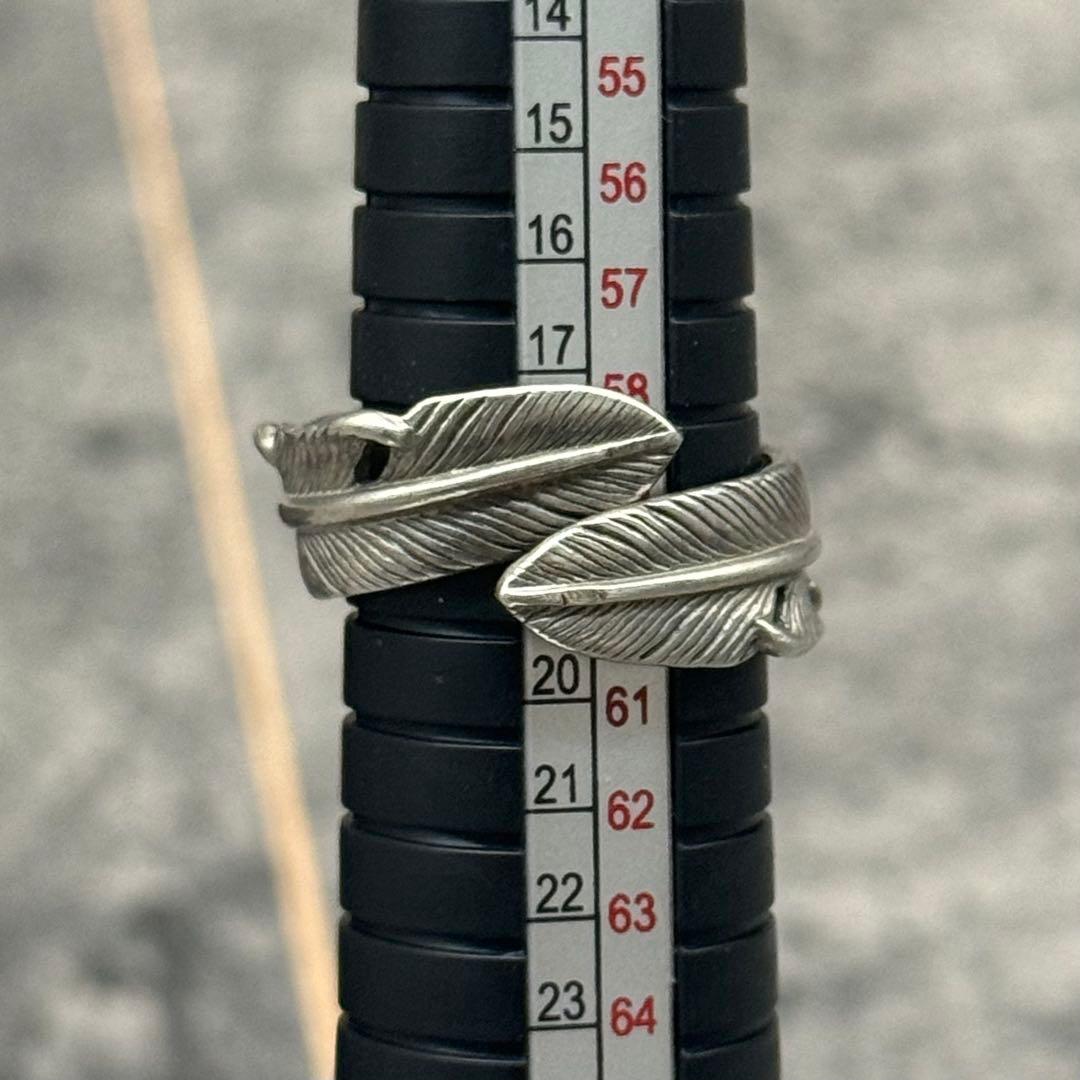 極美品✨TADY&KING ダブルフェザー リング 19号 sv925 シルバー