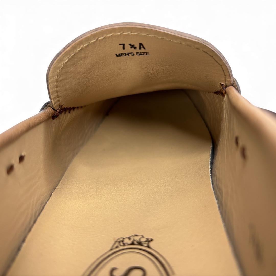 美品 TOD's ダブルTビットローファー ブラウン 7.5 (約26cm)