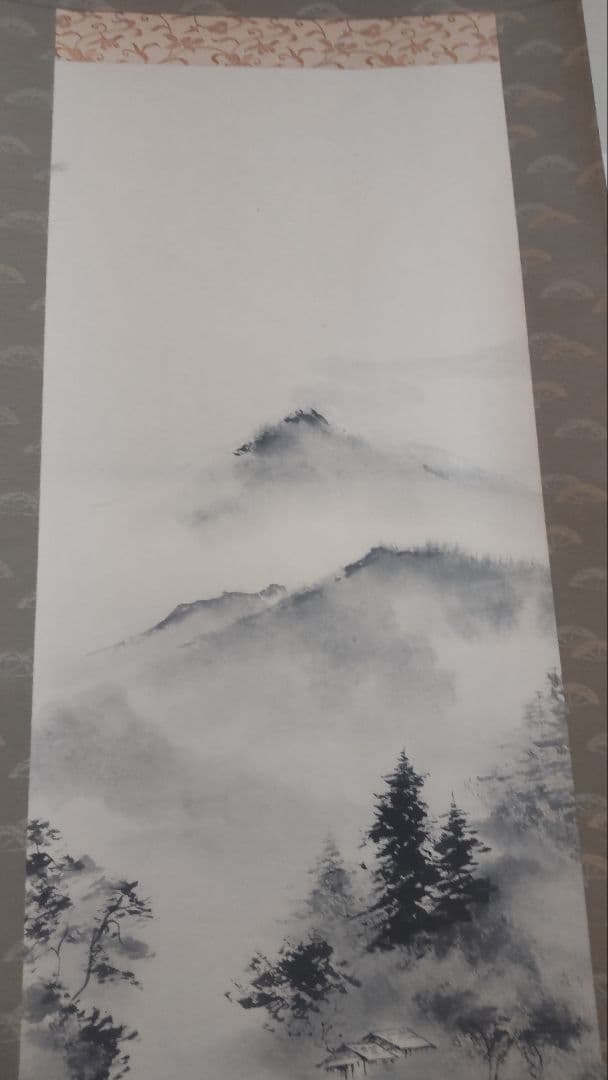 (611*Z295)絵画 掛軸 日本画掛軸 他人 水墨 骨董 茶掛、書