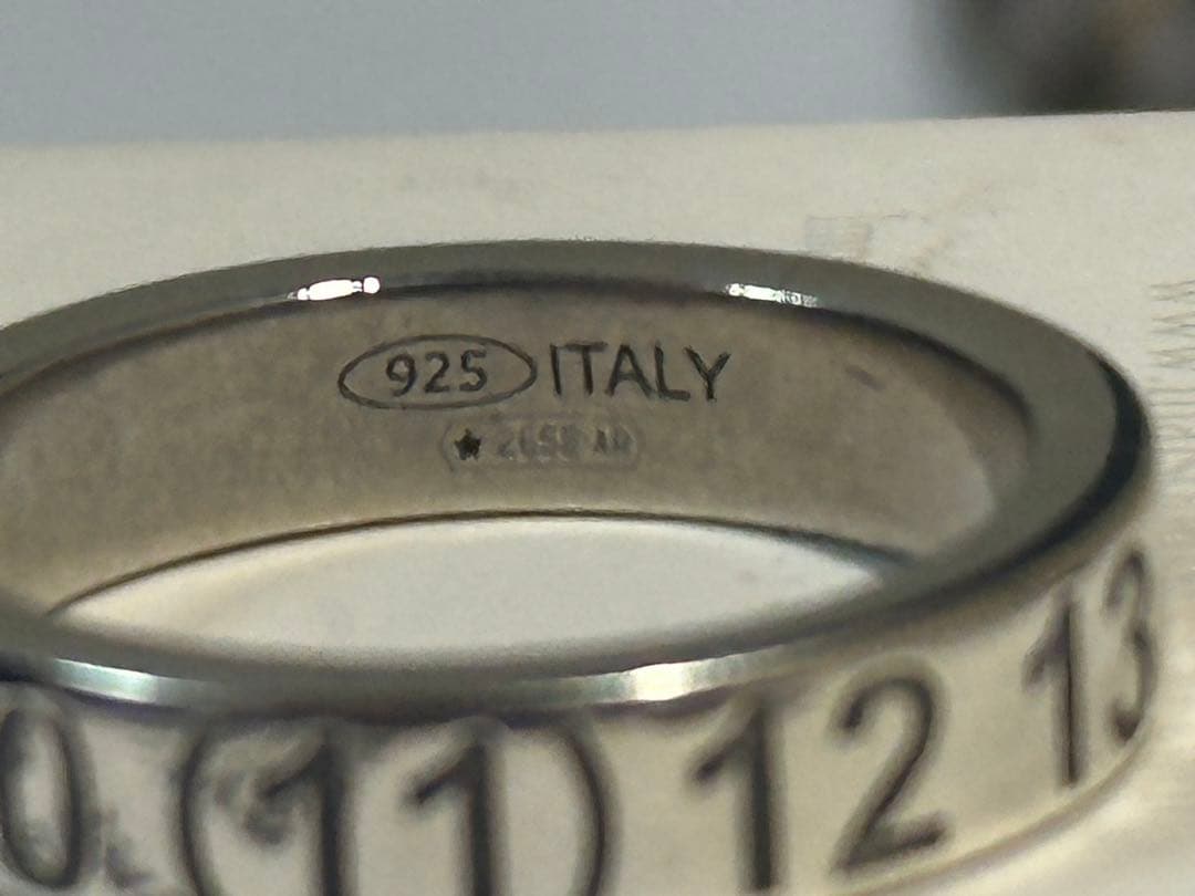 メゾンマルジェラ　ナンバリングリング　XS（9号）　シルバー925