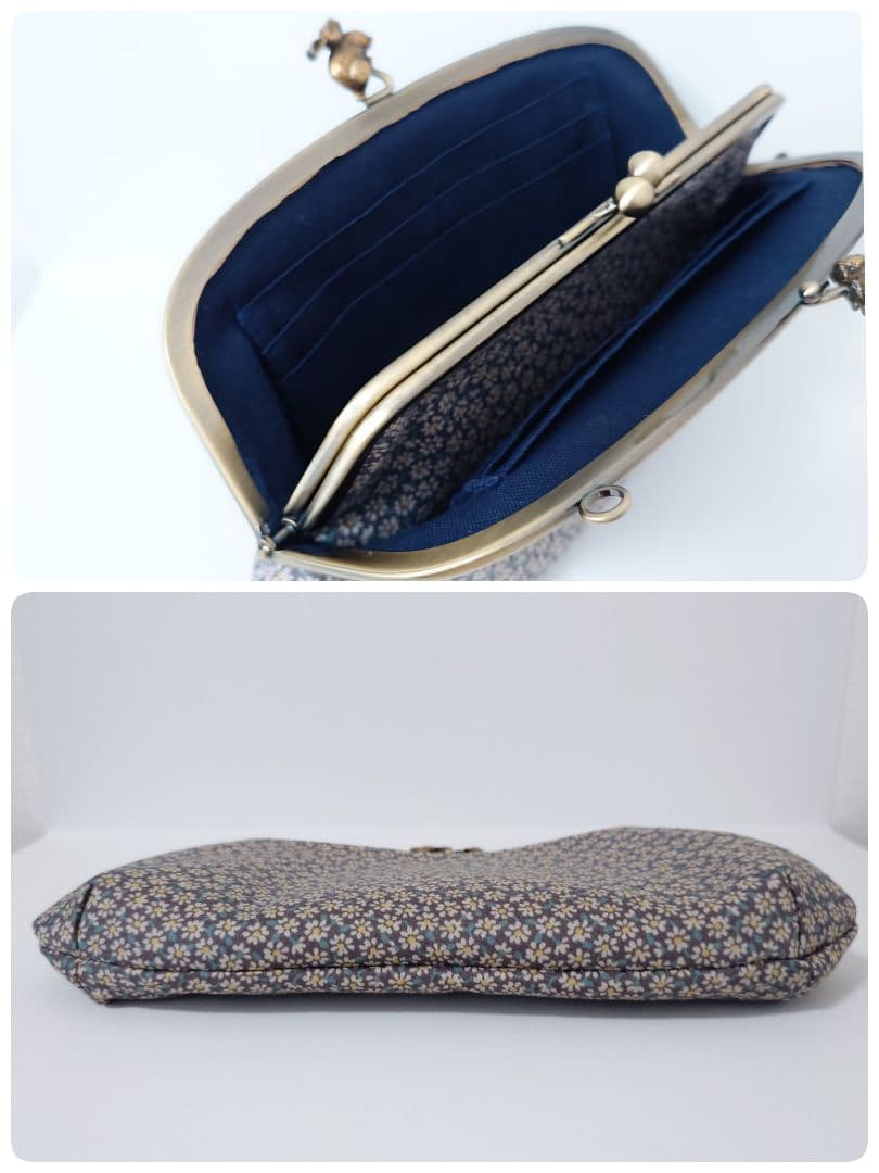 うさこ〜 リバティ リトルマーガレット がま口 ポーチ 3点