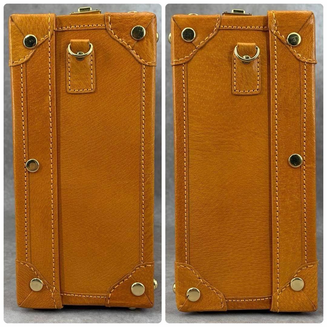 良品✨】シフレ ユーラシア 2way トランクバッグ ショルダー キャメル