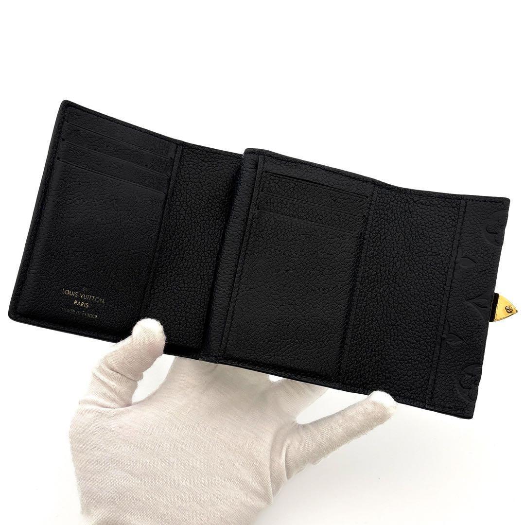現行モデル★美品★ルイヴィトン アンプラント メティス コンパクト 黒 折り財布