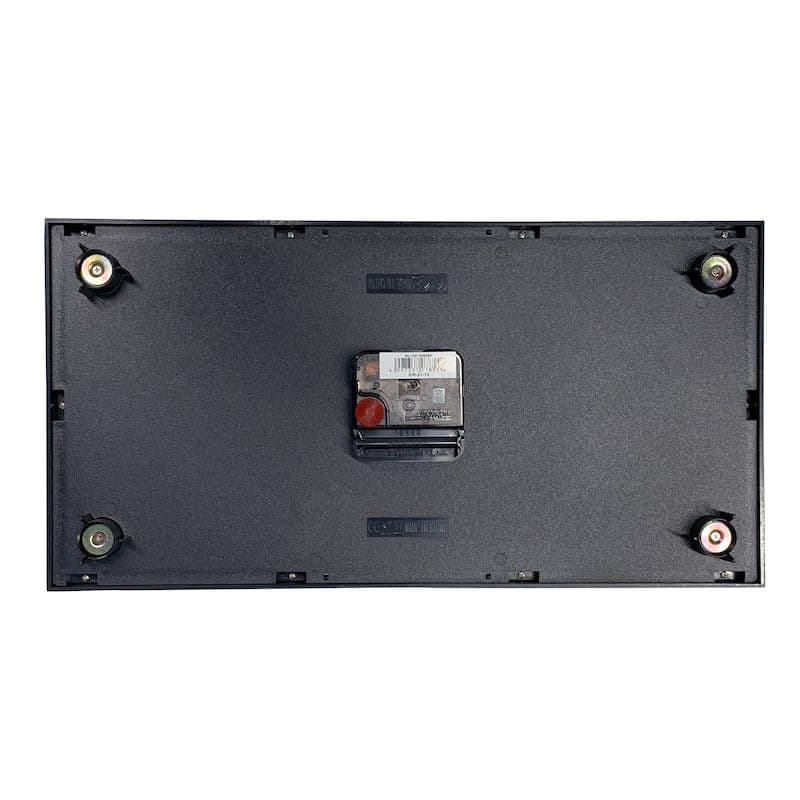 新品 両面時計 クロック ダルトン レクタングル ブラック インダストリアル