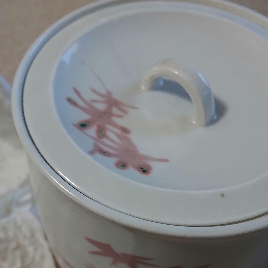 水指 釉裏紅花紋 一位窯 田中一晃 氏作 共箱入