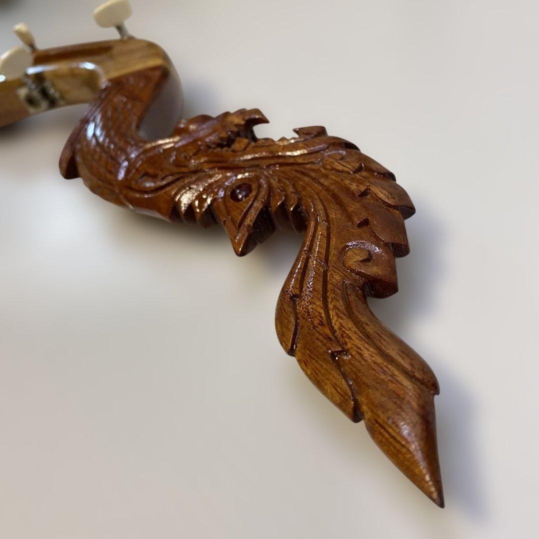 タイ 伝統楽器 エレクトリック ピン 三弦 バンコク 民俗楽器 Thai 未