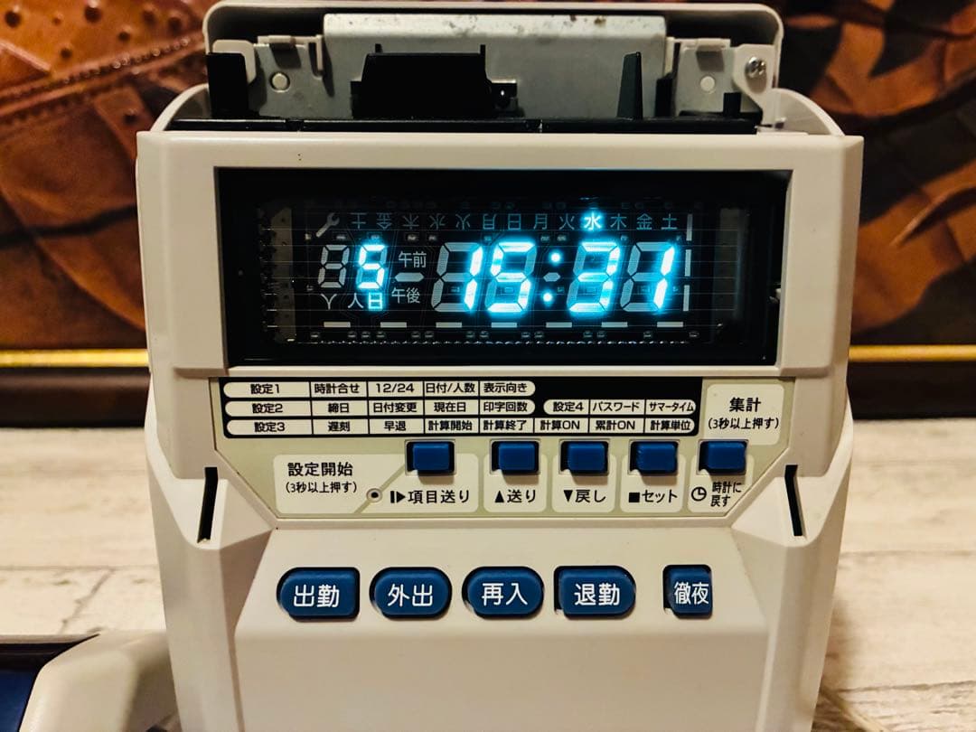 ★【美品】MAX製 タイムレコーダーER-110S IV Sカードおまけ付き★