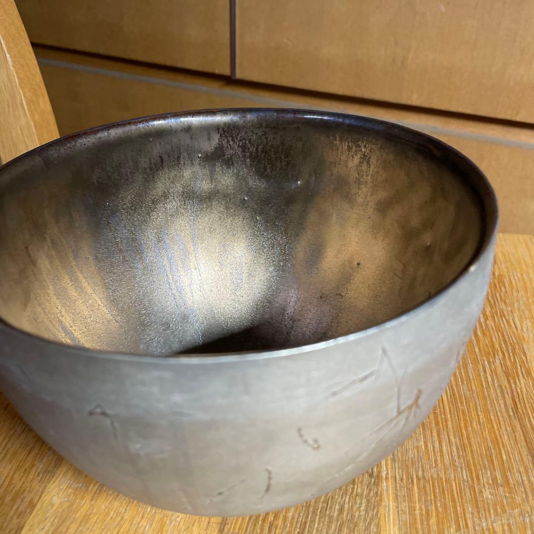 内田鋼一　銀彩ボウル　箱なし