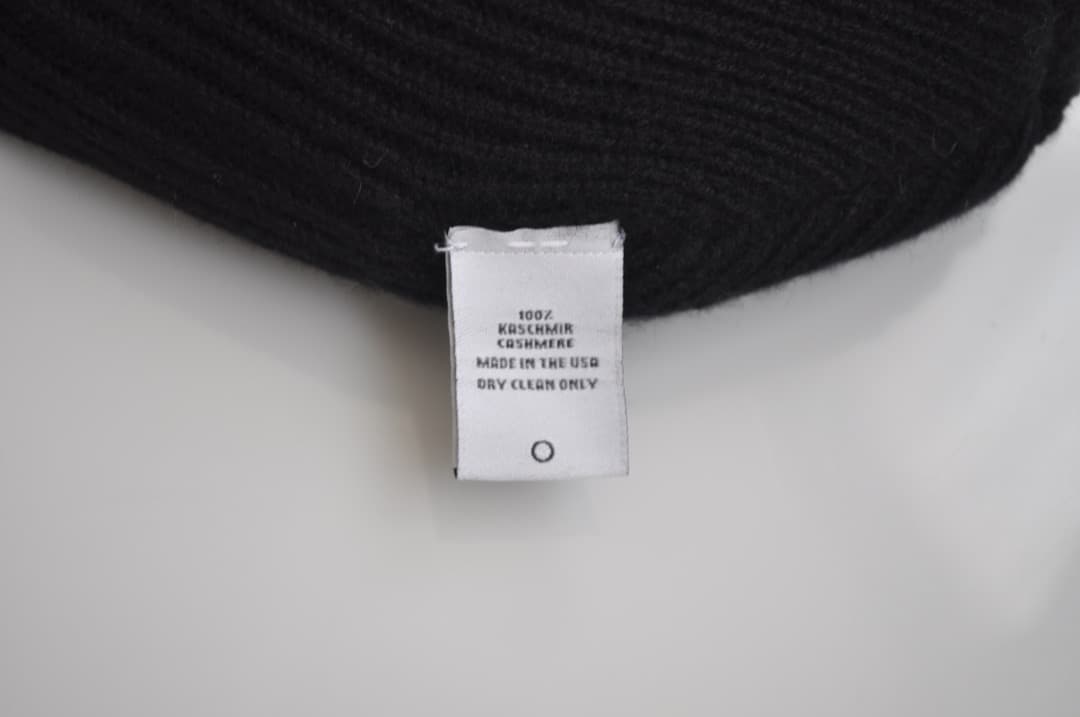 ジエルダーステイトマン ♡ カシミヤ100% ニットビーニー 白黒