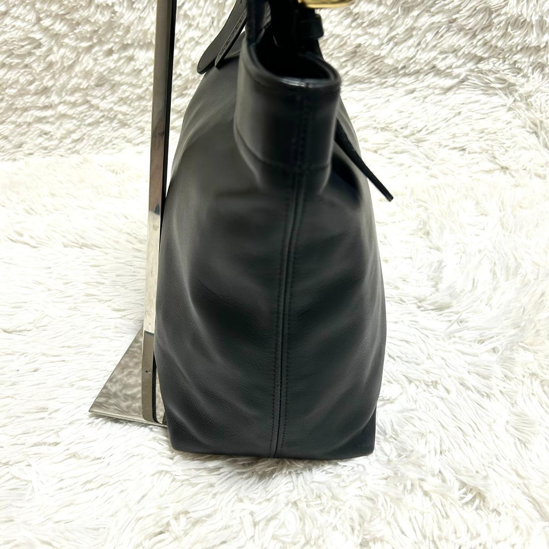 美品 COACH オールドコーチ ４１４０トートバッグ 黒 ゴールド金具 上質