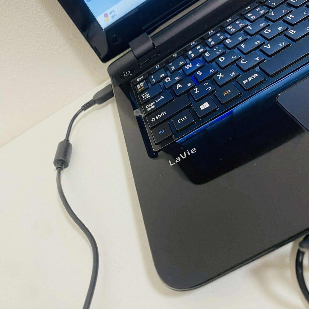 Y893 NECノートパソコンWEBカメラSSD高速Windows11オフィス付