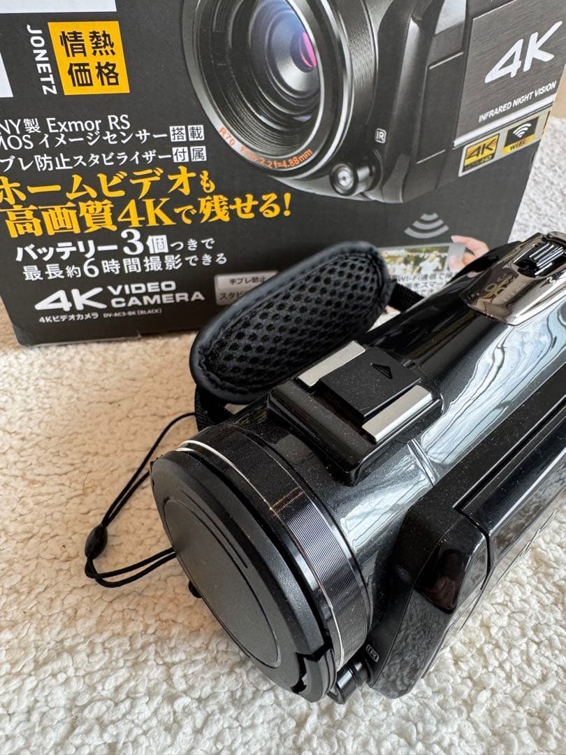 SONY製 JONETZ 4K ビデオカメラ 本体 バッテリー3台個付 高画質