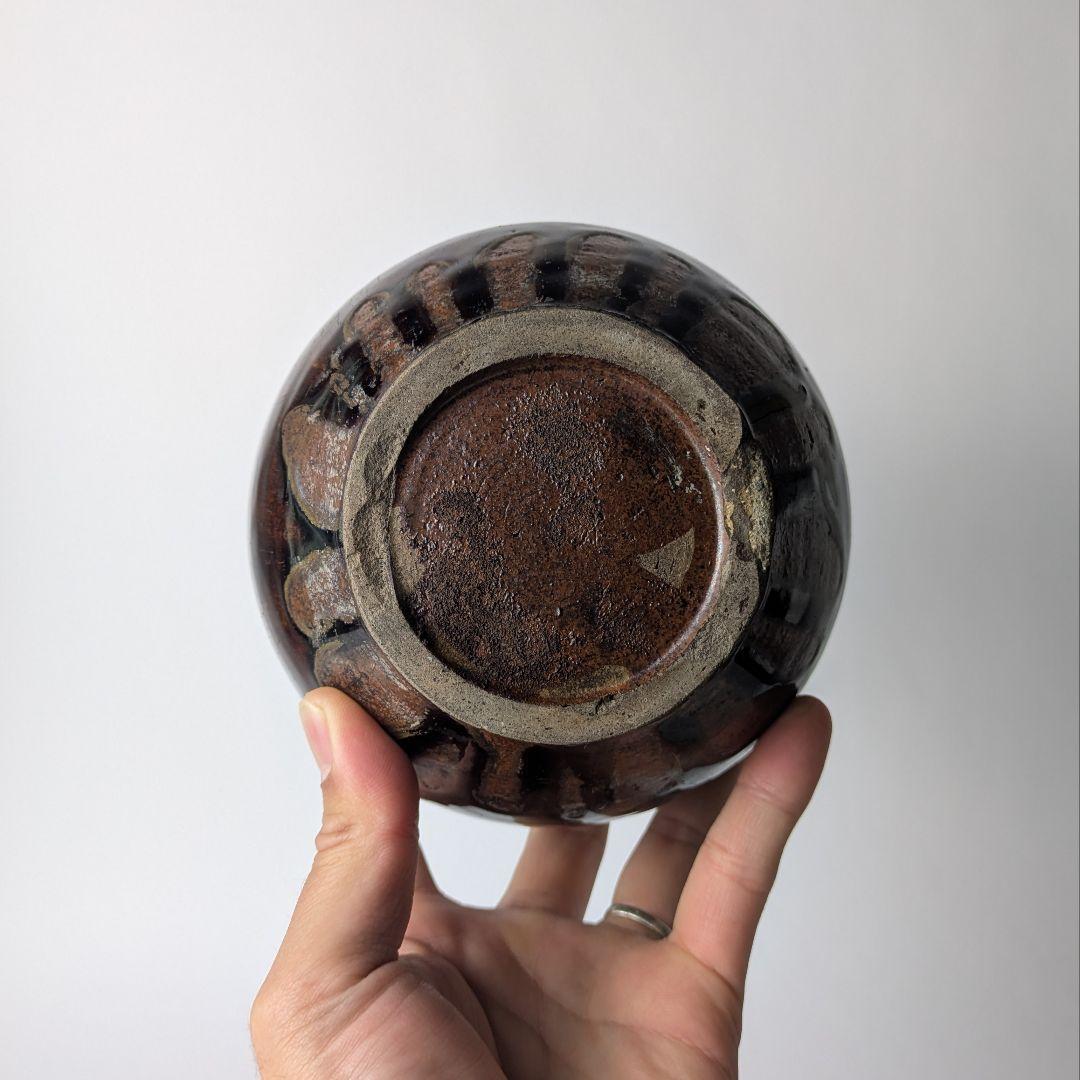 古瀬戸 飴釉 瓢形徳利 共箱 酒器 花生 花入 花器 骨董 古美術