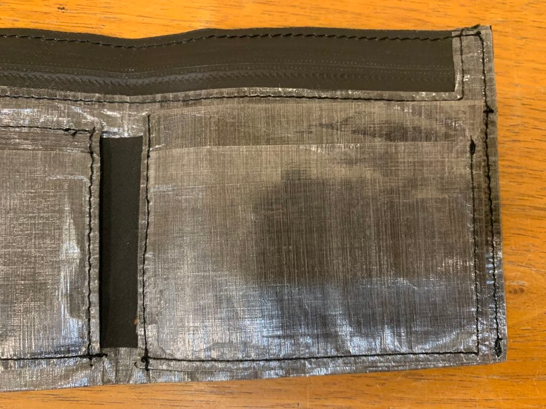 N0830-6★未使用 and wander 財布 グレー