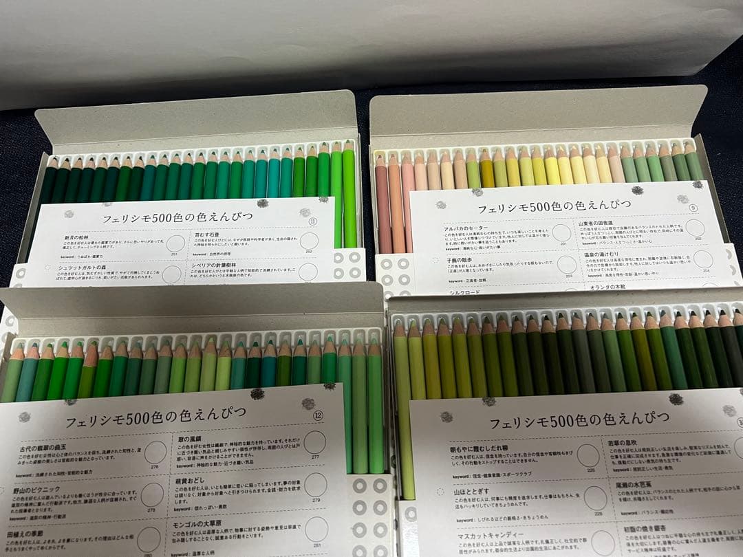 フェリシモ 500色の色鉛筆 セット