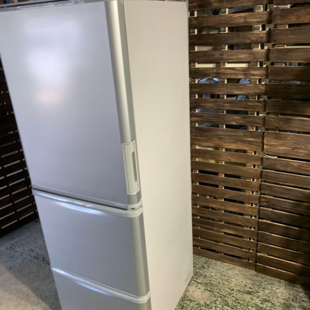 I041\" SHARP 3ドア 350L 両開き 冷蔵庫 SJ-W358K-S