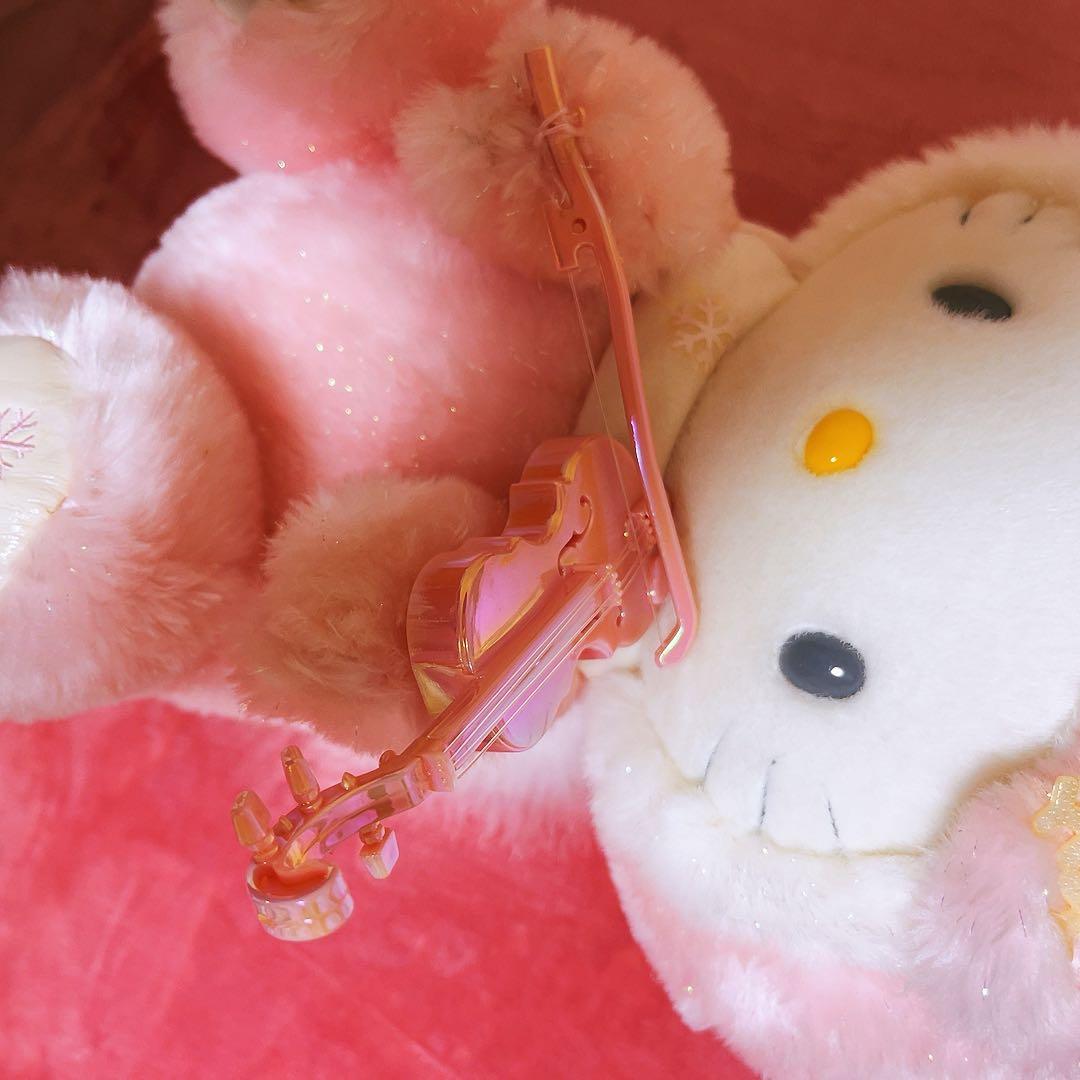 希少レア　ハローキティ　ファイバードールバイオリン　ウサギ　オルゴール　サンリオ