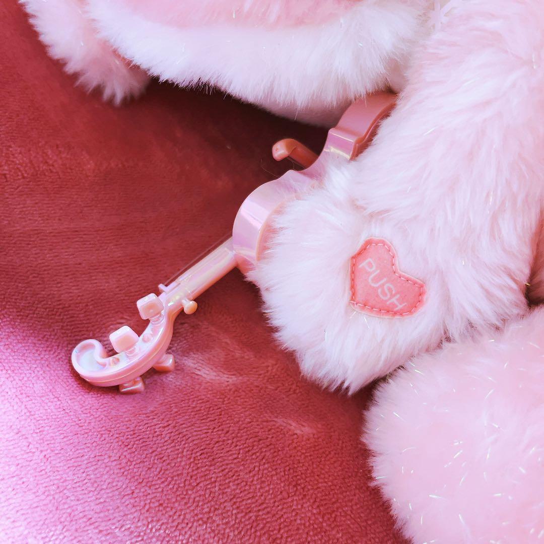 希少レア　ハローキティ　ファイバードールバイオリン　ウサギ　オルゴール　サンリオ