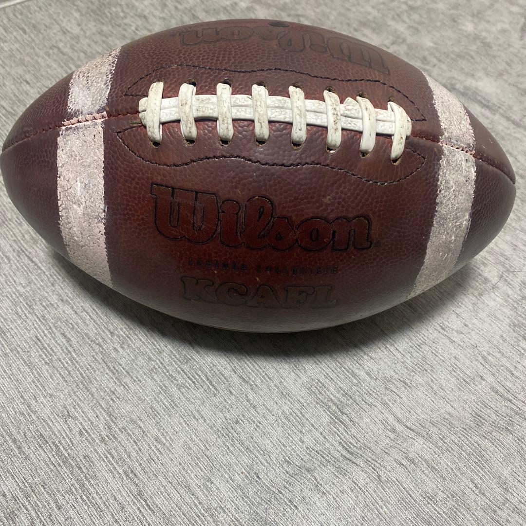 ウィルソン 本革 アメリカンフットボール公式球 (アメフト)ボール
