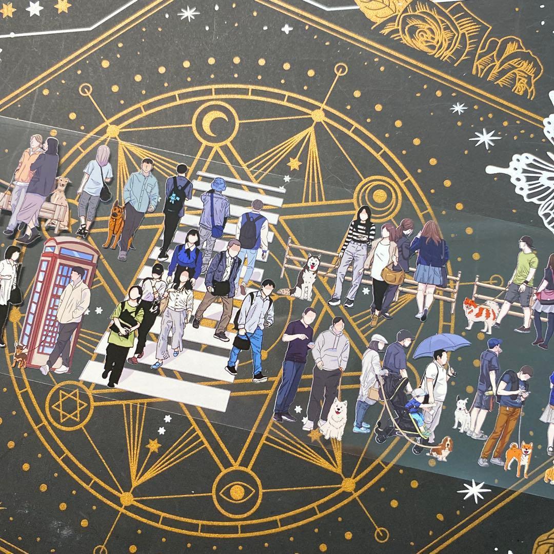 9280】海外 マステ 中古巻 PETマスキングテープ 人物系