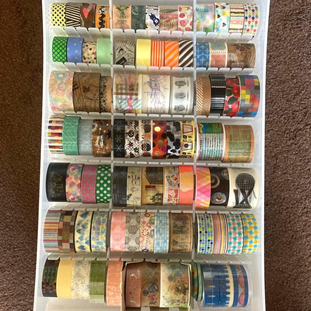 【期間限定価格】マスキングテープ他139点セット/無印良品2段引き出し収納付き