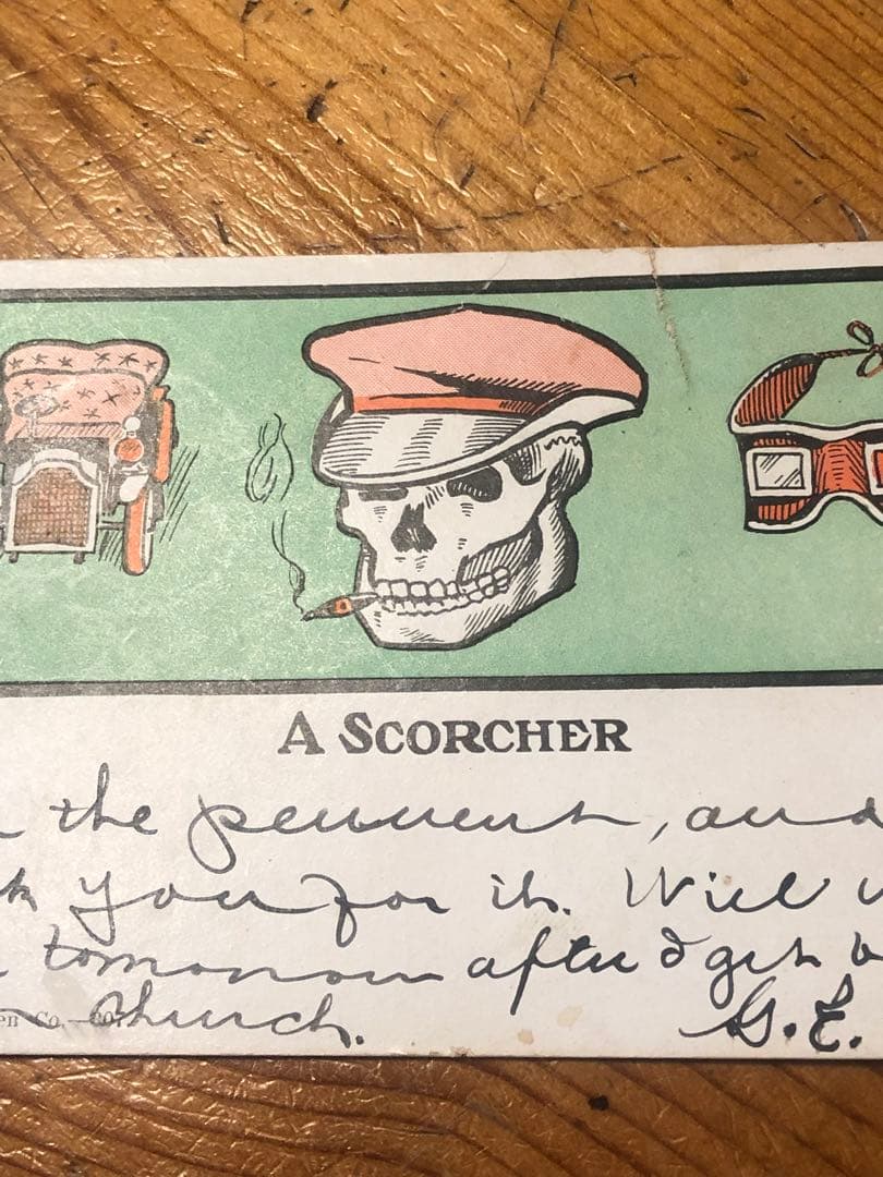 アンティーク　スカル　髑髏　骸骨　ハロウィン　ビンテージ　レトロ　ドクロ