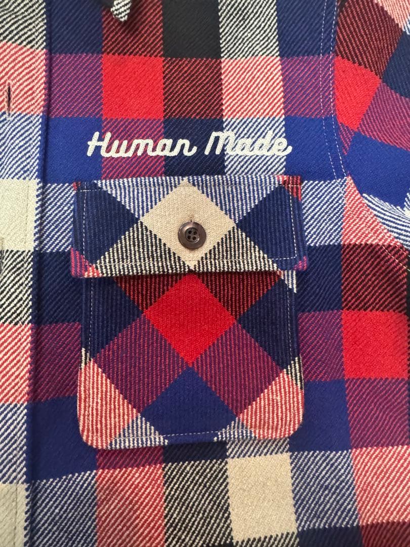 ジャケット・アウター HUMAN MADE WOOl CHECK SHIRT JACKET