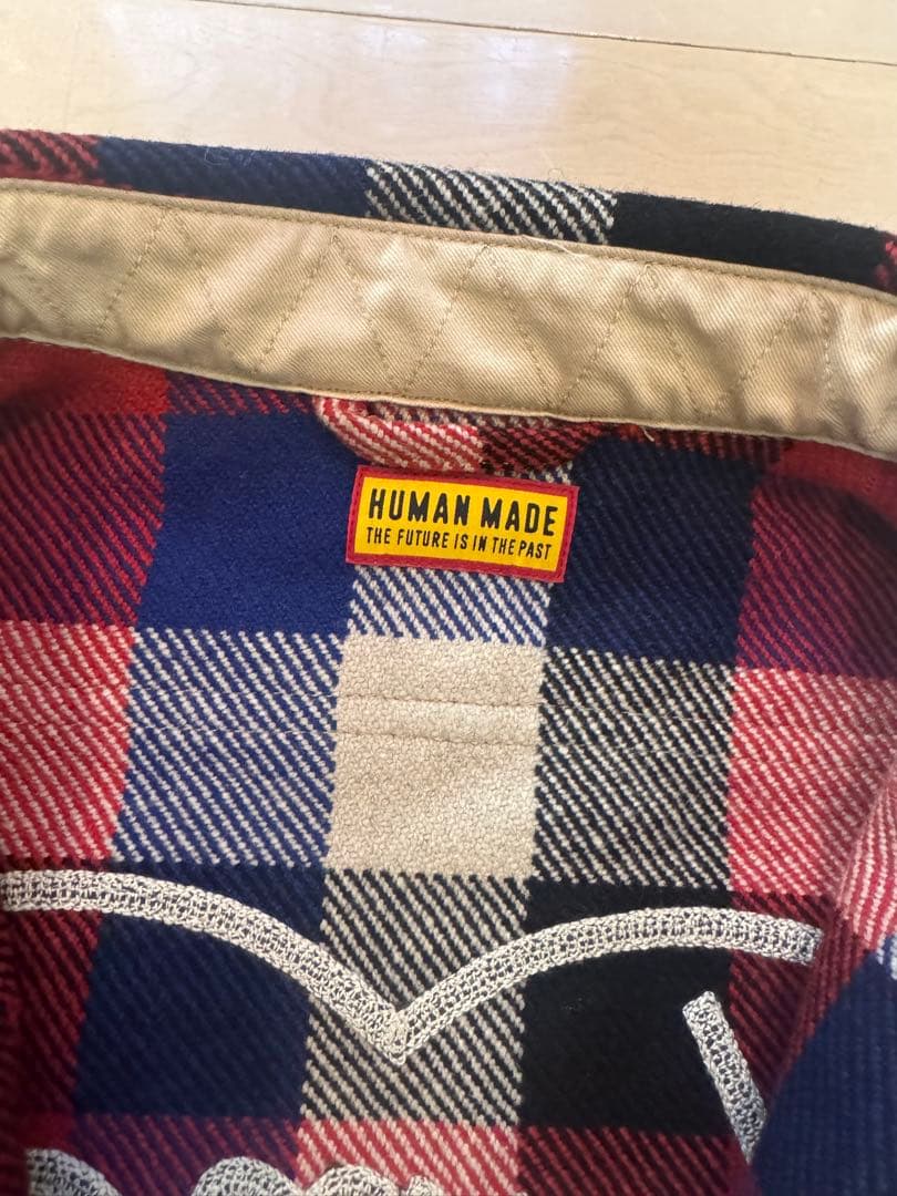 ジャケット・アウター HUMAN MADE WOOl CHECK SHIRT JACKET