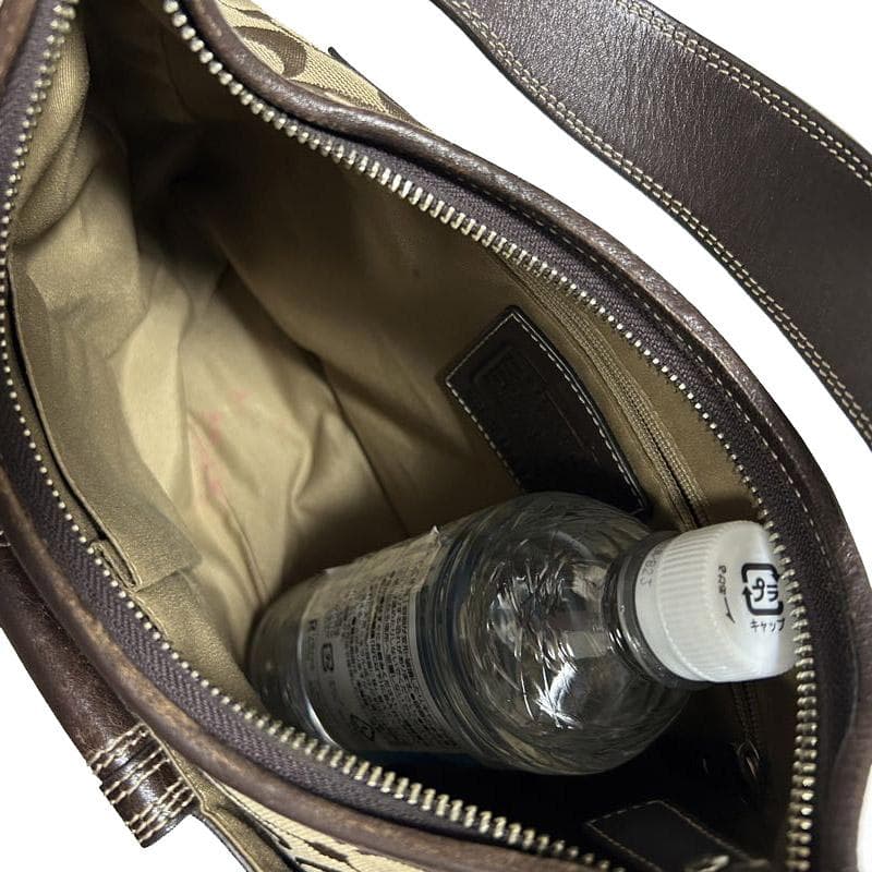 コーチ COACH セミショルダーバッグ 肩掛けバッグ シグネチャーブラウン