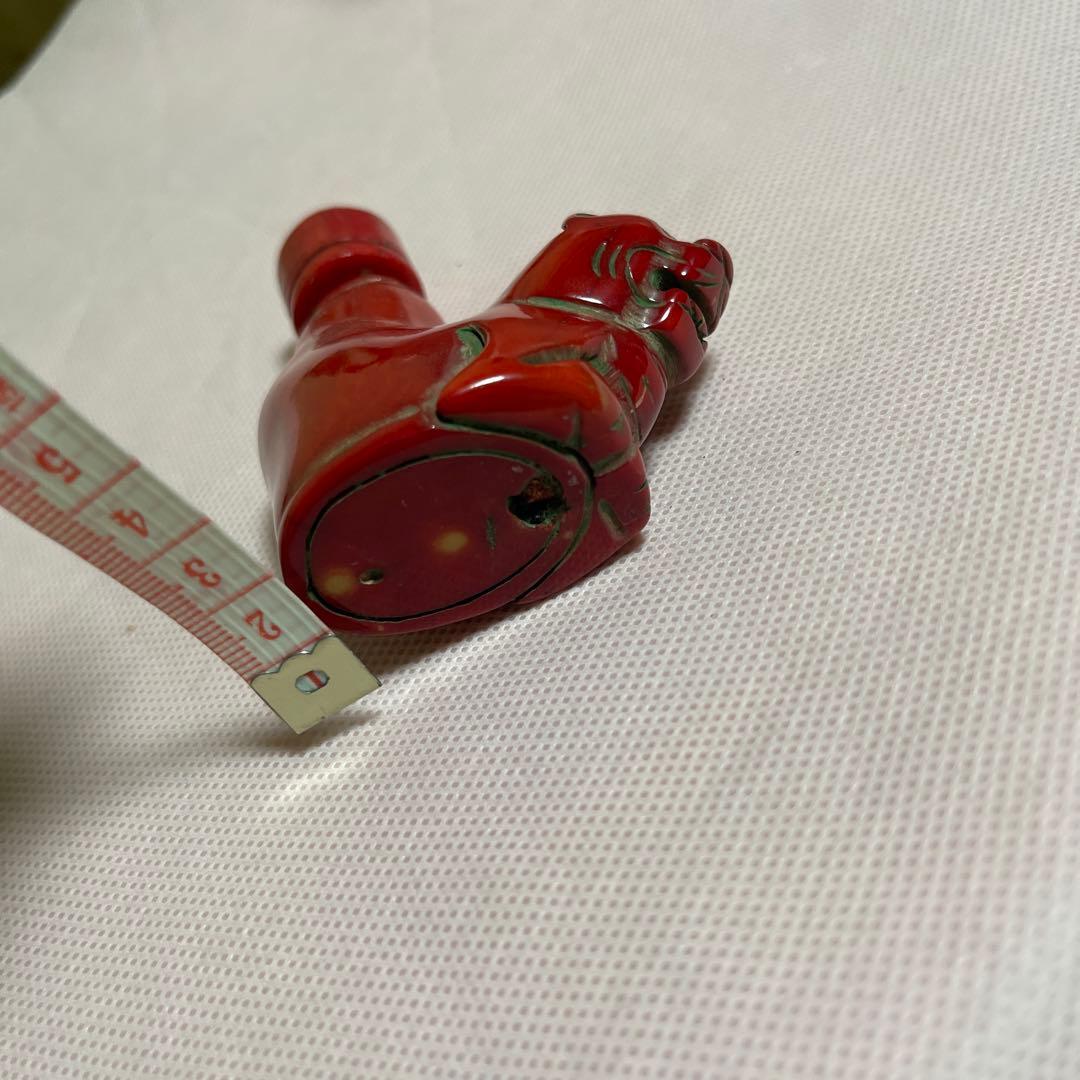 値下げ 虎彫刻 珊瑚風彫 鼻煙壺 ？ 山珊瑚？ 希少 アンテーク