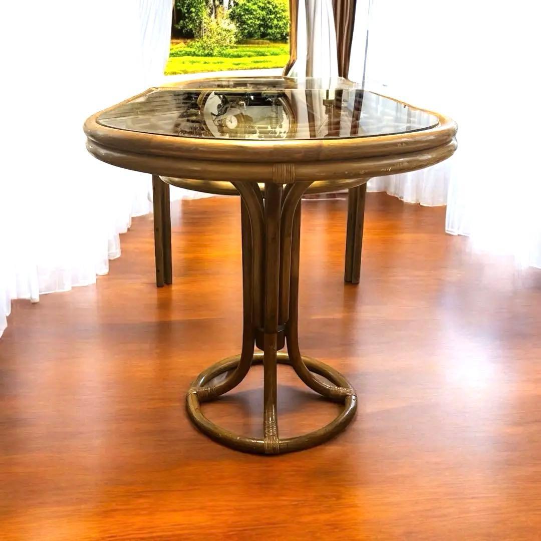 tomato レア❣️ラタン テーブル ダイニングテーブル カウンター