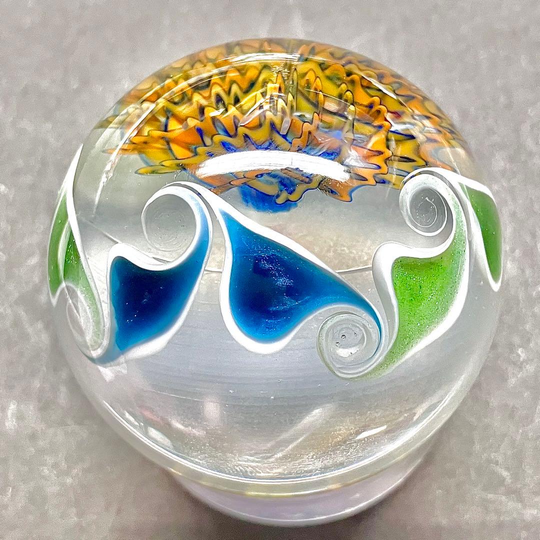 ボロシリケイト ガラス マーブル 大村欣央 作家 オブジェ 宇宙 ペンダント