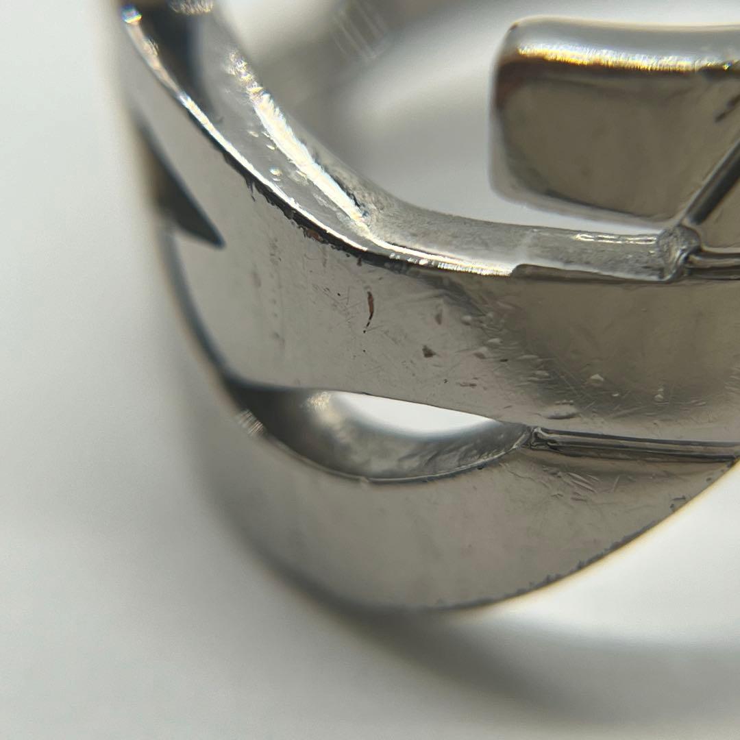 サンローランパリ SAINT LAURENT YSLロゴ リング 12号 メタル