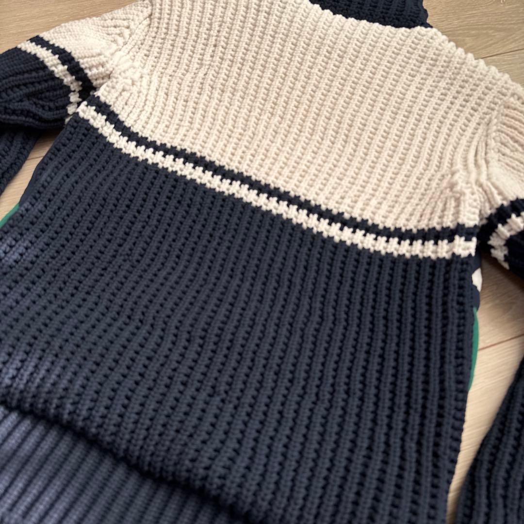 MARK&LONAマークアンドロナ 裏地付ニット切り替え ジャケット 36(S)