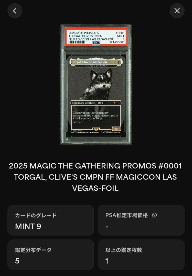 白*ま様 MTG FF トルガル プロモ foil マジックザギャザリング