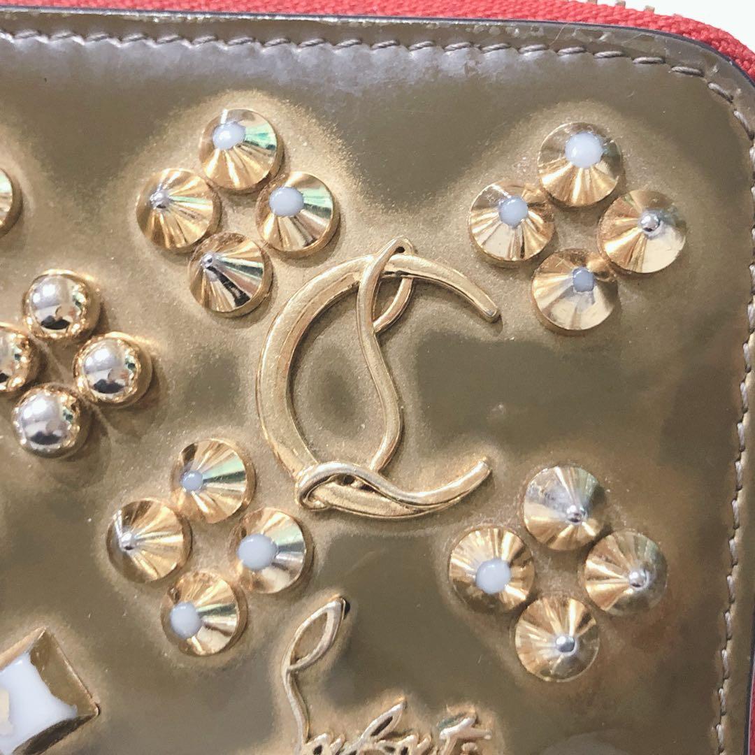 ☆Christian Louboutin☆ ケース スタッズ ブラウン