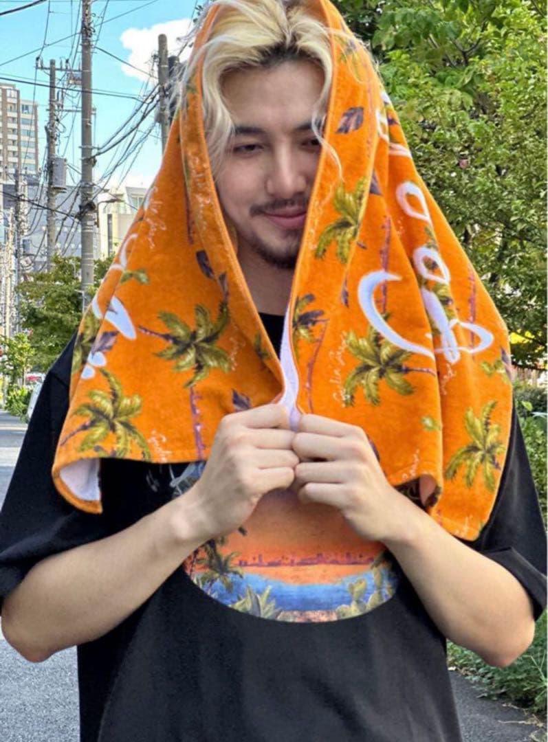 最安値，定番 Fujii Kaze 藤井風 グッズ Towel タオル オレンジ