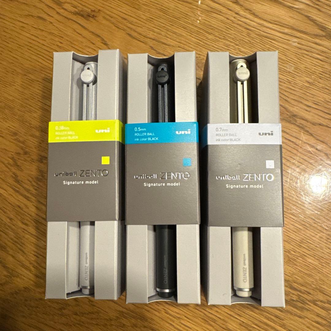 uni ZENTO ボールペン 3色セット - メルカリ