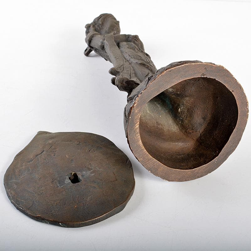 購入 仏教美術 澤田政廣 古銅 観音菩薩像 仏像 置物 高さ約28cm M R5543