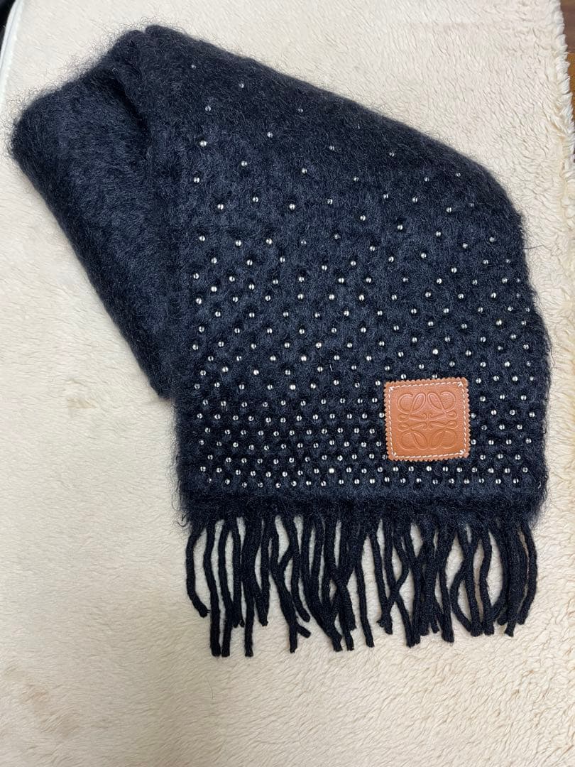 ロエベLOEWE モヘアマフラー人気美品