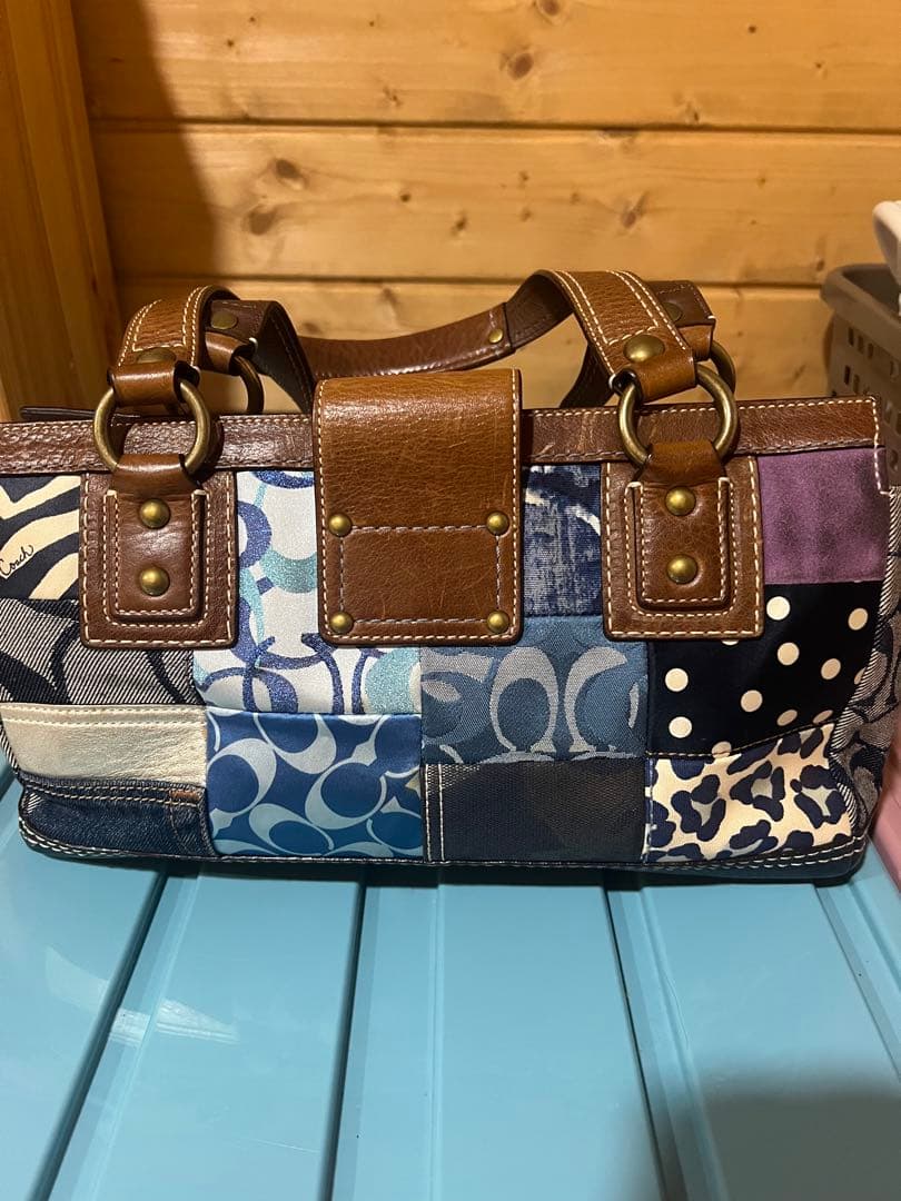 パッチワークデザイン ハンドバッグ