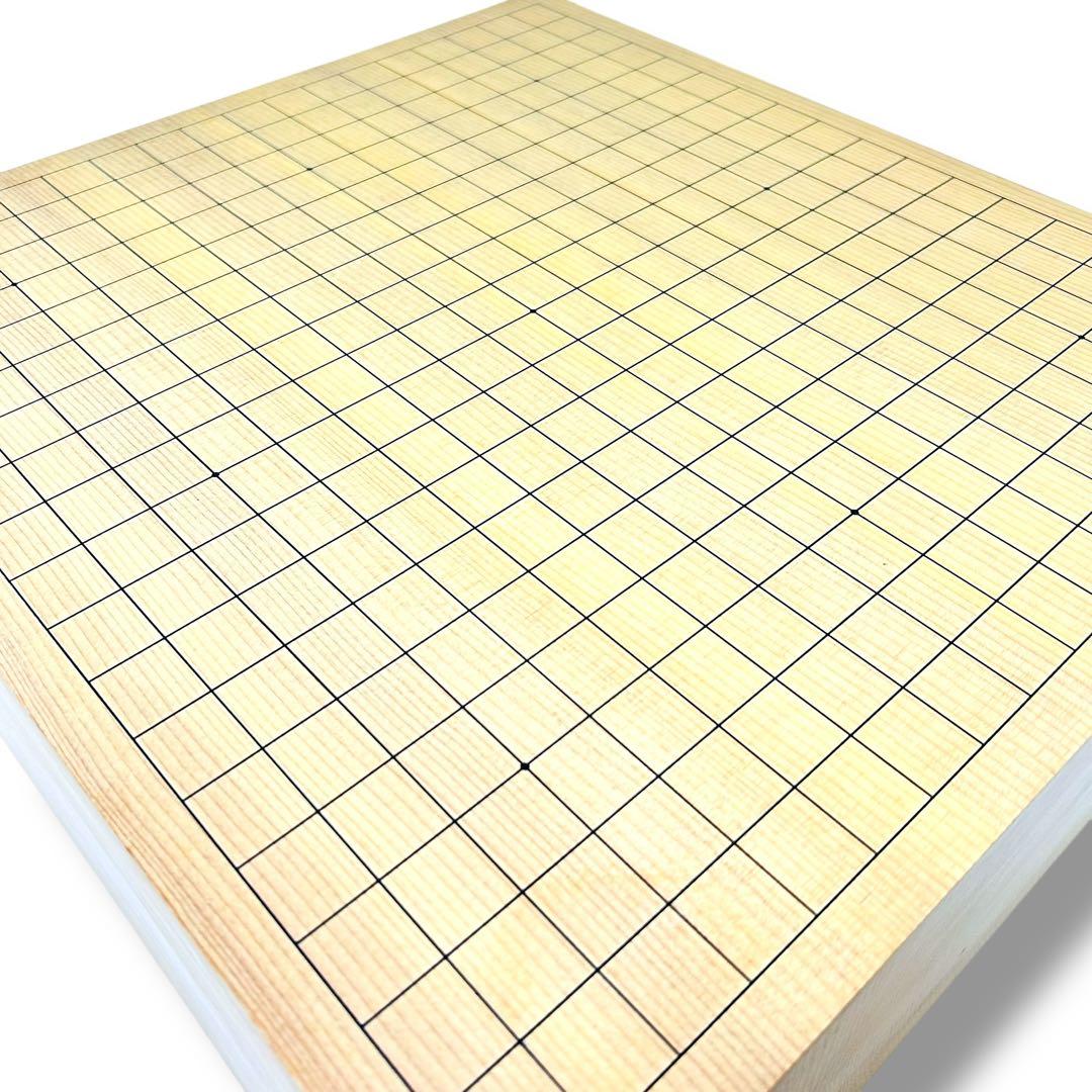 【希少美品】【特大6.7寸】高級囲碁盤 本榧 天地柾目 ヘソ・脚付き