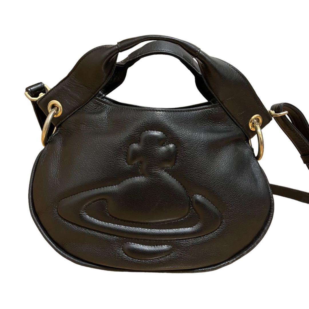 Vivienne Westwood ブラックショルダーバッグ