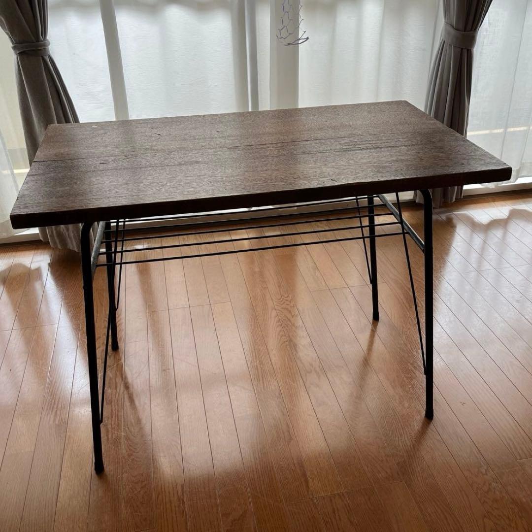 jam【古道具】木製×アイアン脚テーブル ヴィンテージ送料込