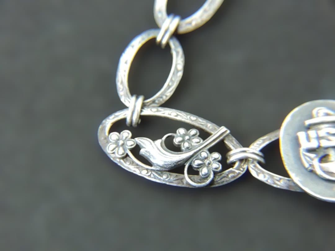 USN　海軍　スターリング　ブレスレット　17cm　総重量14.2g　431K〇