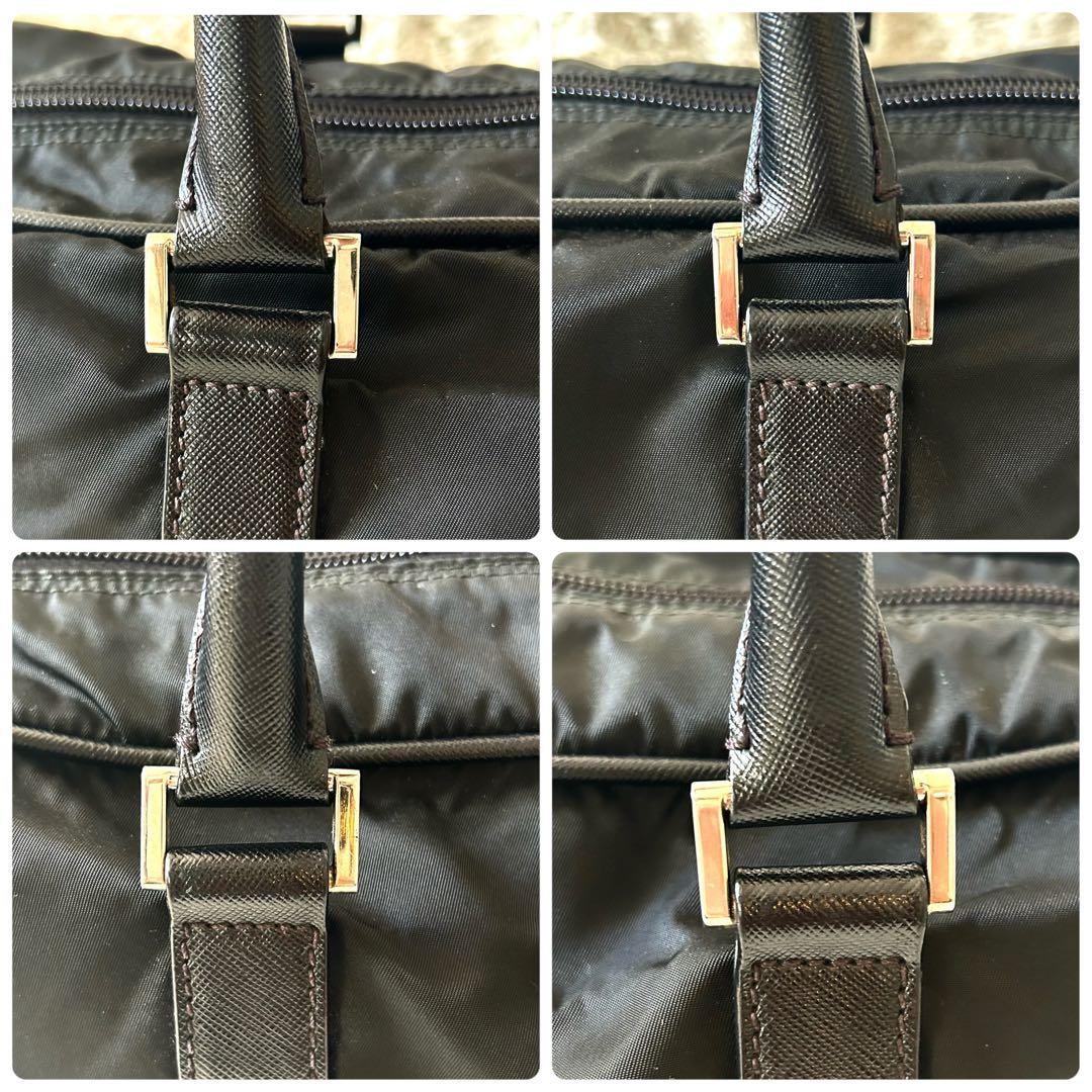 美品✨PRADA プラダ ビジネスバッグ 三角ロゴ　ブリーフケース ナイロン